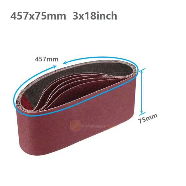 Aluminum Oxide SandingBelts 457x75mm 3x18inch - Image 3