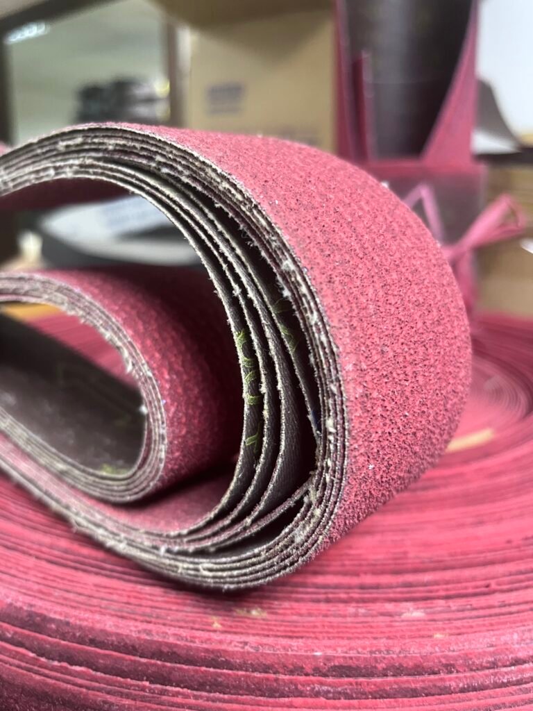 PG966M ceramic abrasive belt for alloy steel deburring